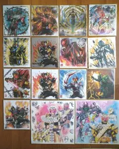 仮面ライダー 色紙ART まとめ 13枚セット（箔押し6枚✨）おまけ付き オーズ