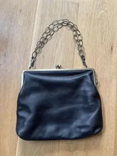 黒 レザー クラッチバッグ