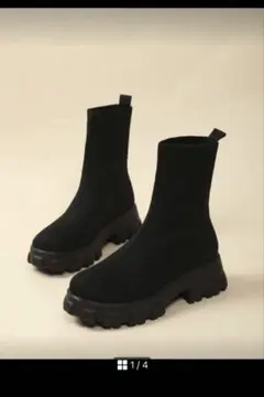 新品未使用 SHEIN ニットブーツ スニーカーブーツ ハイカット