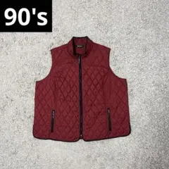 90s Eddie Bauer 総柄 キルティングベスト archive y2k