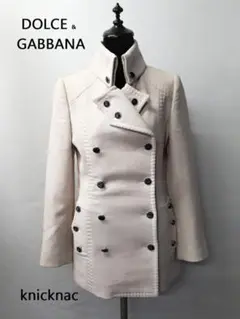 ドルチェ＆ガッバーナ DOLCE＆GABBANA ウールコート 36 アイボリーのサムネイル