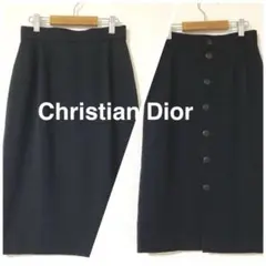 Christian Dior クリスチャンディオール タイトスカート　ボタン開きのサムネイル