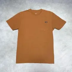 Dickies ディッキーズ ブラウン 半袖 Tシャツ ポケット付き 古着