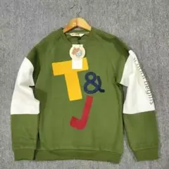 T&J ロゴ入りオリーブグリーン トレーナー新品未使用