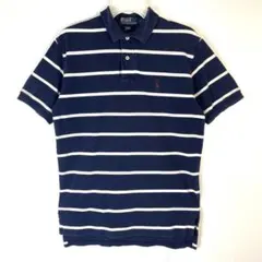 PolobyRalphLaurenラルフローレン半袖ポロシャツロゴ刺繍ボーダー