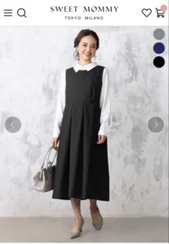 マタニティワンピース　スウィートマミー　Ｍ　グレー