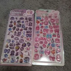 カラフルキャラクターシール2シートセット