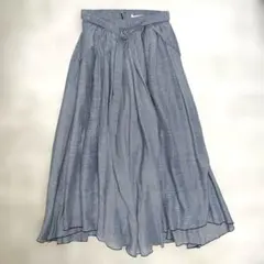 snidel ギンガムチェックフレアスカート S