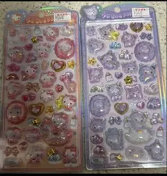 【新品正規品】うるちゅるポップシール サンリオ ハローキティ クロミ 2種セット