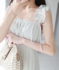 【新品 未使用品】mily biletキャミワンピース カラー オフホワイト