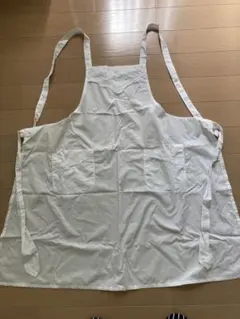 エプロン　白　ホワイト　レース