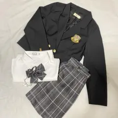 新品未使用 制服 5点セット スカート ブラウス ブレザー 黒 M コスプレ