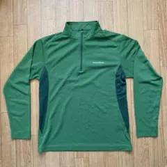 mont-bell ハーフジップ Tシャツ M グリーン