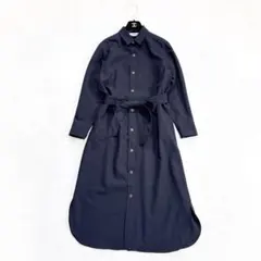 SOEJU ソージュ ソフトオックスノースリーブワンピース ネイビー M