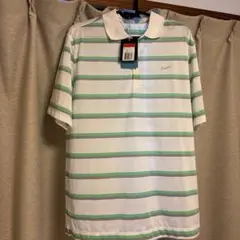 Nike ストライプ ポロシャツ Lサイズ