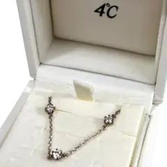 4℃ ヨンドシー ネックレス 3P 3連 シルバー SILVER 刻印 ケース
