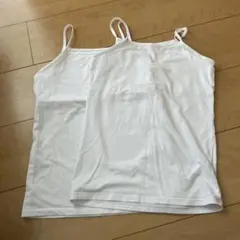 UNIQLOホワイトキャミソール 140サイズ 2枚セット