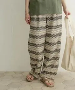 URBAN RESEARCH DOORS ジャガードイージーパンツ