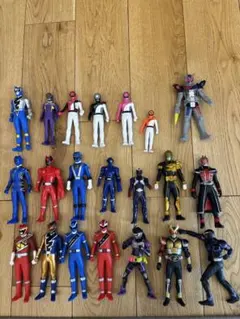 戦隊ヒーロー 仮面ライダー　ソフビ　フィギュア 21体セット　バラ売り可能