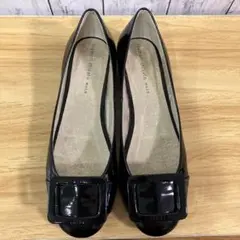 tsumori chisato WALK 黒 エナメル パンプスのサムネイル
