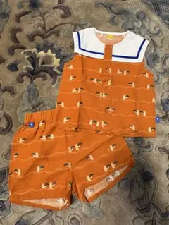 セーラーカラー トップス ショートパンツ セットアップのサムネイル