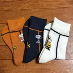 新品未使用CHICSTOCKS×SNOOPY1970s3個セットS22-24cm