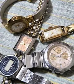 き*君様 D6628 レディースブレスウォッチジャンク5点セット