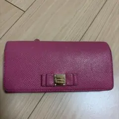 サマンサタバサ　ピンク リボン付き　長財布