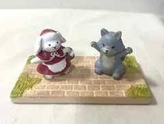 赤ずきんウサギ　オオカミ　インテリアタイル　3点セット　ナチュラルキッチン