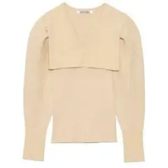 SNIDEL スクエアカラーニットプルオーバー