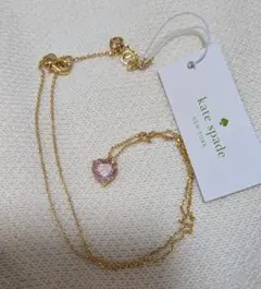 ケイトスペード　ネックレス　ハート　ピンク