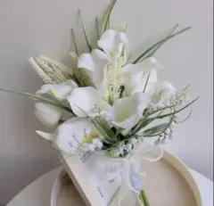 ウェディングブーケ ブートニアセット