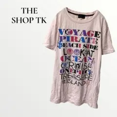 THE SHOP TK Tシャツ カットソー ワンピース ピンク半袖 【M】 夏のサムネイル