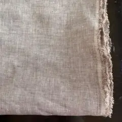 広幅リネン100% シャンブレー　約1.5m モカ 生地