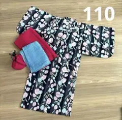 アプレレクール　浴衣　110 セパレート　チューリップ　花柄　ワンピース