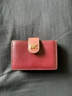 マイケルコース　赤 レザー カードケース