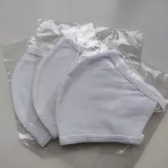 【未使用】布製マスク　白　３個セット