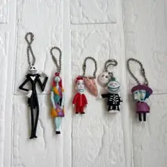 ナイトメアー・ビフォア・クリスマス フィギュアキーホルダー 5体セット