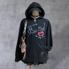 y2k 00s 平成ギャル 女児 グランジ archive ロゴパーカー 短丈