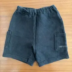 コムサデモード　ブラックショートパンツ サイドポケット付き　80 綿100%