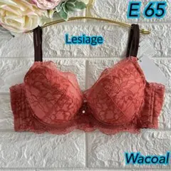 Wacoal レシアージュ Wing Lesiage E65❣️エンジ色♡ᵕ̈素敵