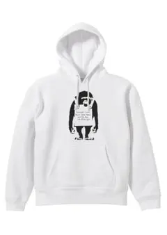 【banksy白2XL】猿10オンスユナイテッドアスレ裏毛パーカー使用(白)