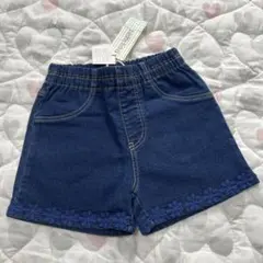 ニットプランナー　トロワラパン　デニム　ショートパンツ　110 新品