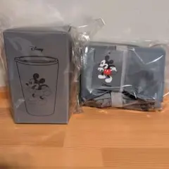 Disney ミッキーマウス ステンレスタンブラーとショッピングバックセット