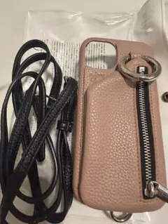 【美品】ajew iPhone13用ケース/ストラップ付き