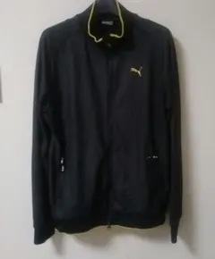 PUMA ジャージジャケット ブラック/イエロー Lサイズ
