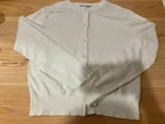 h&m ホワイト クルーネック カーディガン 長袖のサムネイル
