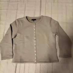 アニエスベー　カーディガン　プレッション　ベージュ