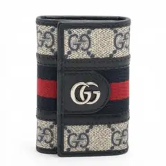 ほぼ未使用✨グッチ オフィディア GGスプリーム シェリーライン キーケース