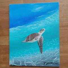 夢見多恵画　新作　原画　風景画 散歩　20.3×25.4×0.3(薄型)　ボード